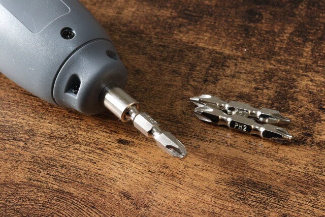 電動ドライバー用ビット(#1、#2、#3、45mm、3本) 取り付け 電動ドライバー用ビット(#1、#2、#3、45mm、3本) 取り付け