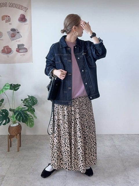 デニムジャケット コーデ デニムジャケットコーデ3