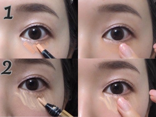 頑固なクマ隠しメイク術