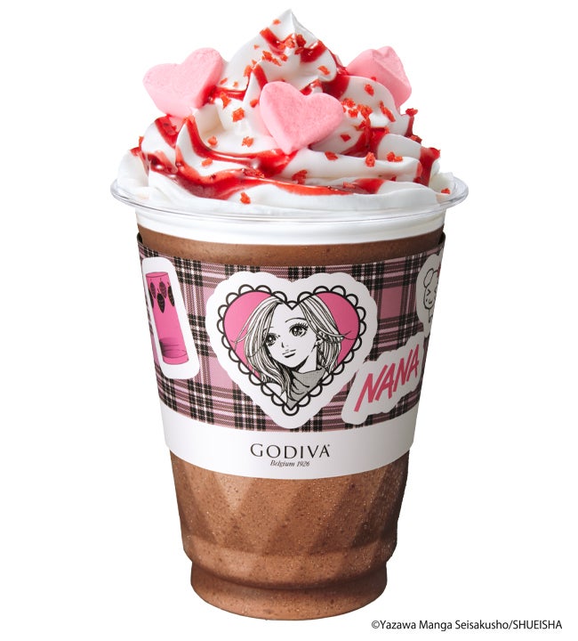 ゴディバ×NANA ミルクチョコレート ストロベリー ショコリキサー レギュラーサイズ 870円／ラージサイズ 980円（提供写真）