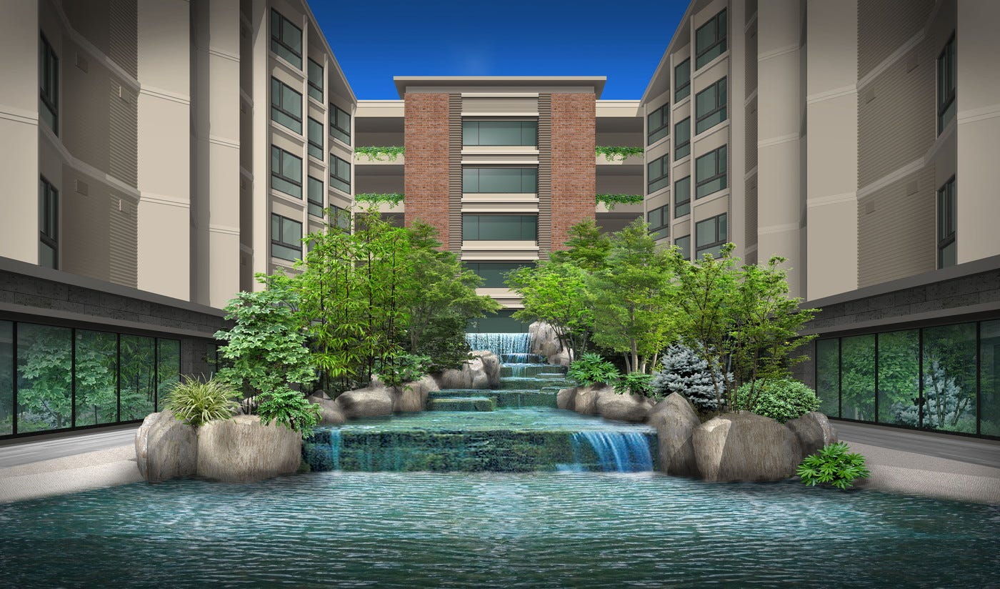 「ザ ホテル山楽 金沢」2022年12月開業、伝統工芸が彩る全215室&滝が流れる優美な中庭