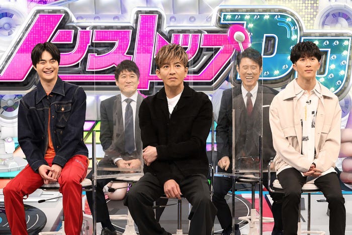 結木滉星、林修、木村拓哉、原田泰造、濱田崇裕(C)フジテレビ
