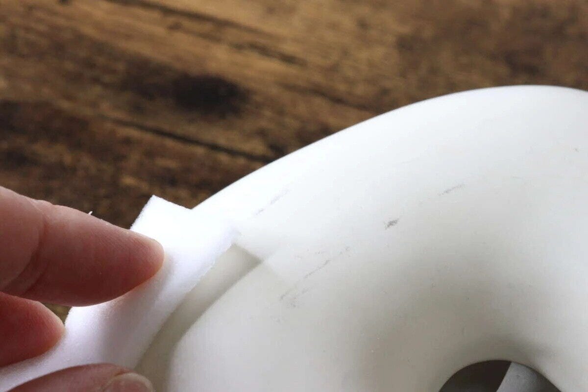 ダイソー　ロールタイプメラミンスポンジ　使用例