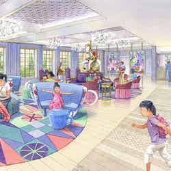 「東京ディズニーセレブレーションホテル：ウィッシュ」ロビーのイメージ（C）Disney