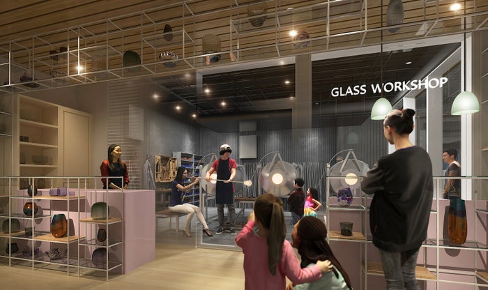 「ガラス工房」イメージ／画像提供：三井不動産