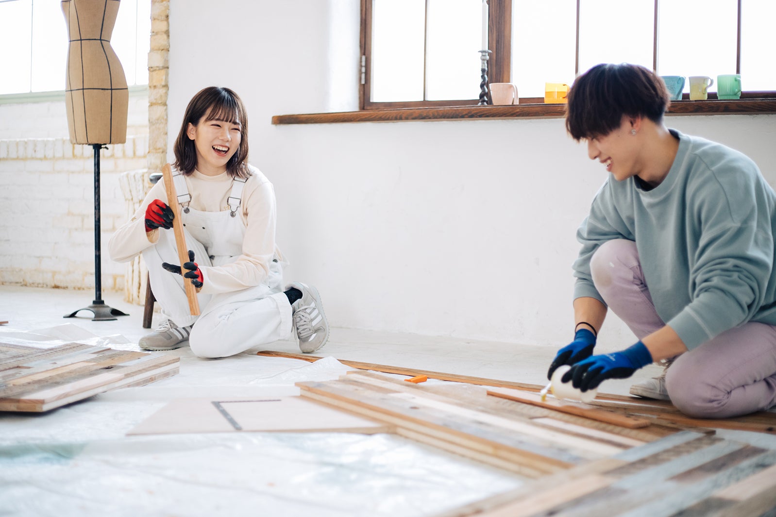 川口葵、りゅうと「恋とオオカミには騙されない」（C）AbemaTV, Inc.