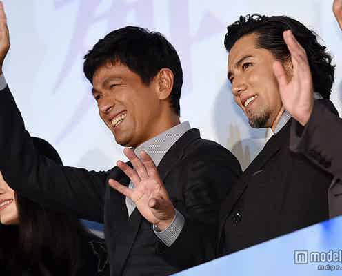 江口洋介、本木雅弘とがっちり握手「非常に刺激を受けた」「良い化学反応が出せた」