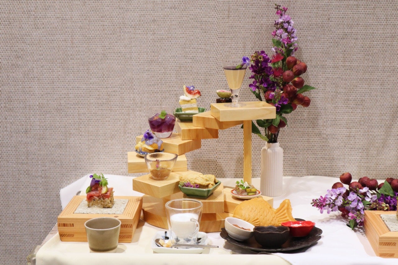 いちじく×ライラックカラーが上品。ファンケル銀座で味わう、おいしさとヘルシーをかなえるアフタヌーンティー