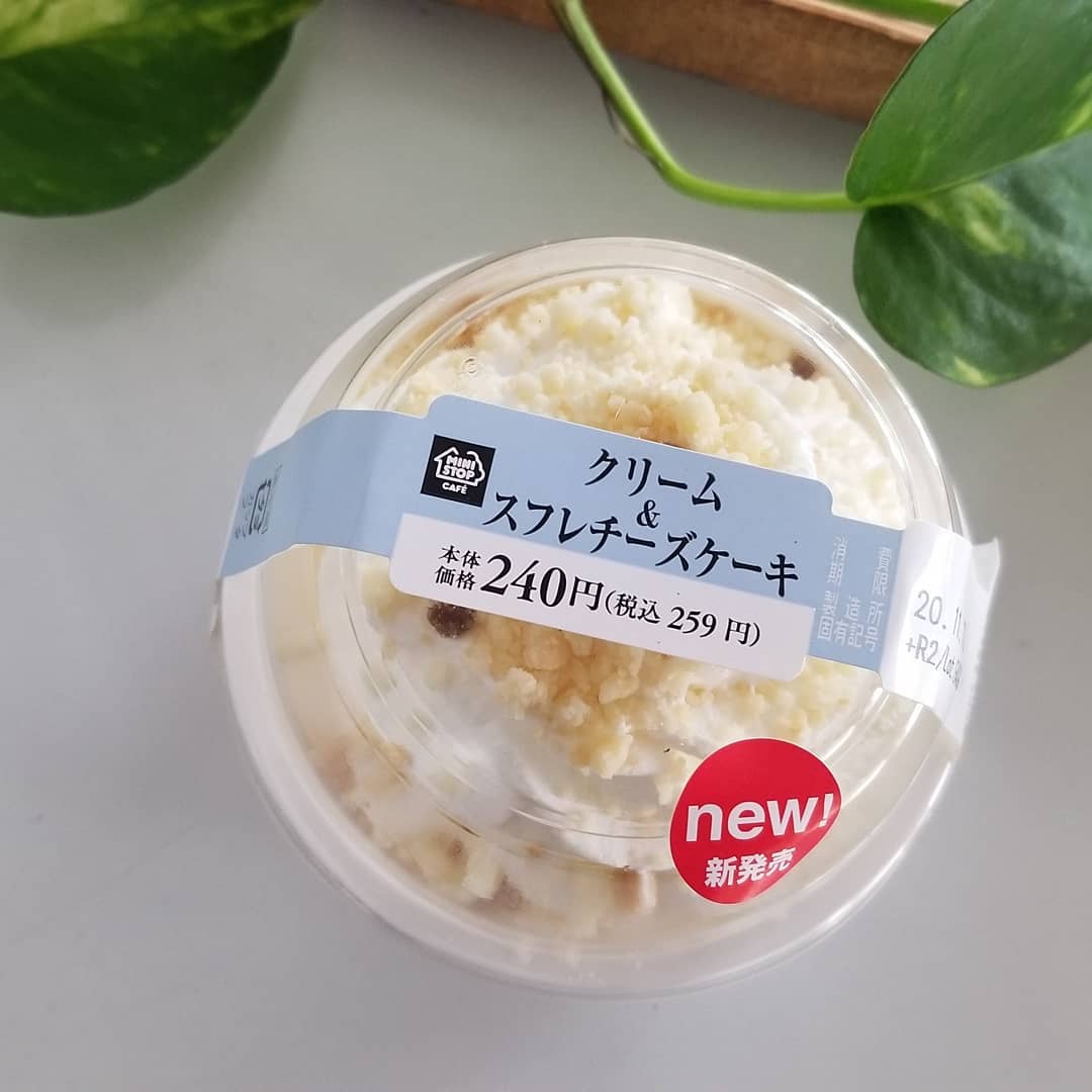 ミニストップ「クリーム&スフレチーズケーキ」