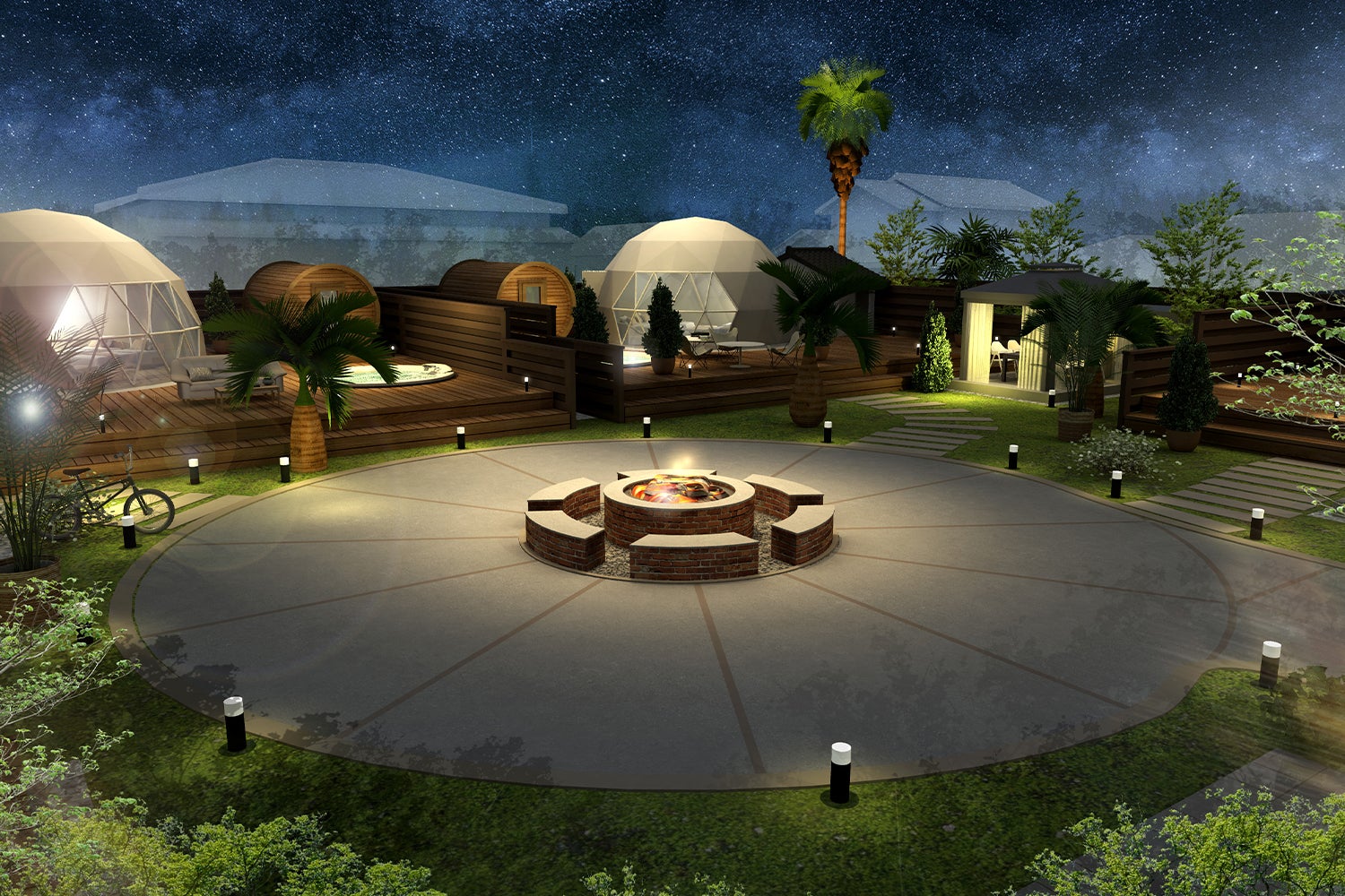 グランピングサウナ - シス -／画像提供：ブッキングリゾート