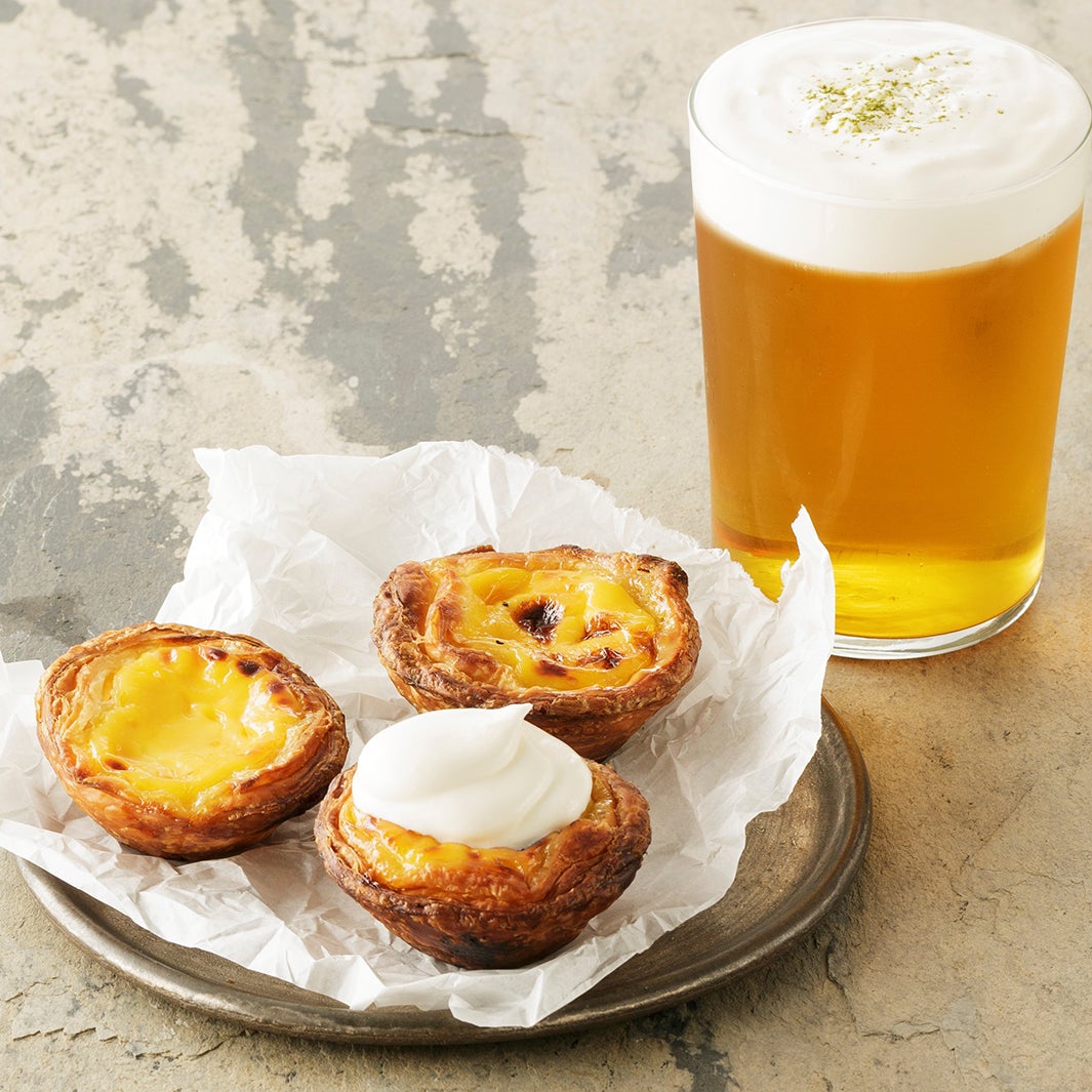 エッグタルト 250円、エッグタルト＋ミルクフォーム 320円／画像提供：ゴンチャ ジャパン