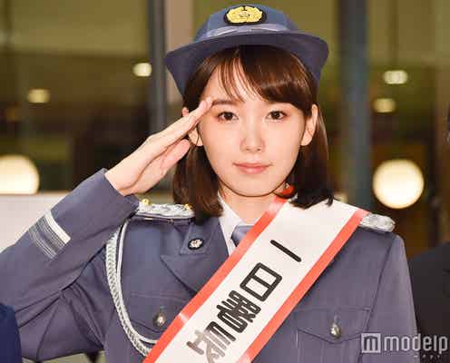 飯豊まりえ、警察姿で“痴漢・盗撮撲滅”呼びかけ 「これは事件だ」エピソードも告白