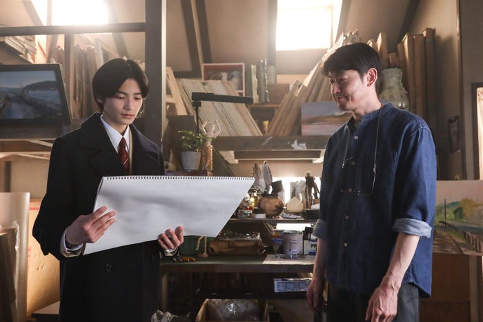 城桧吏、筒井道隆「風間公親-教場0-」第6話より(C)フジテレビ