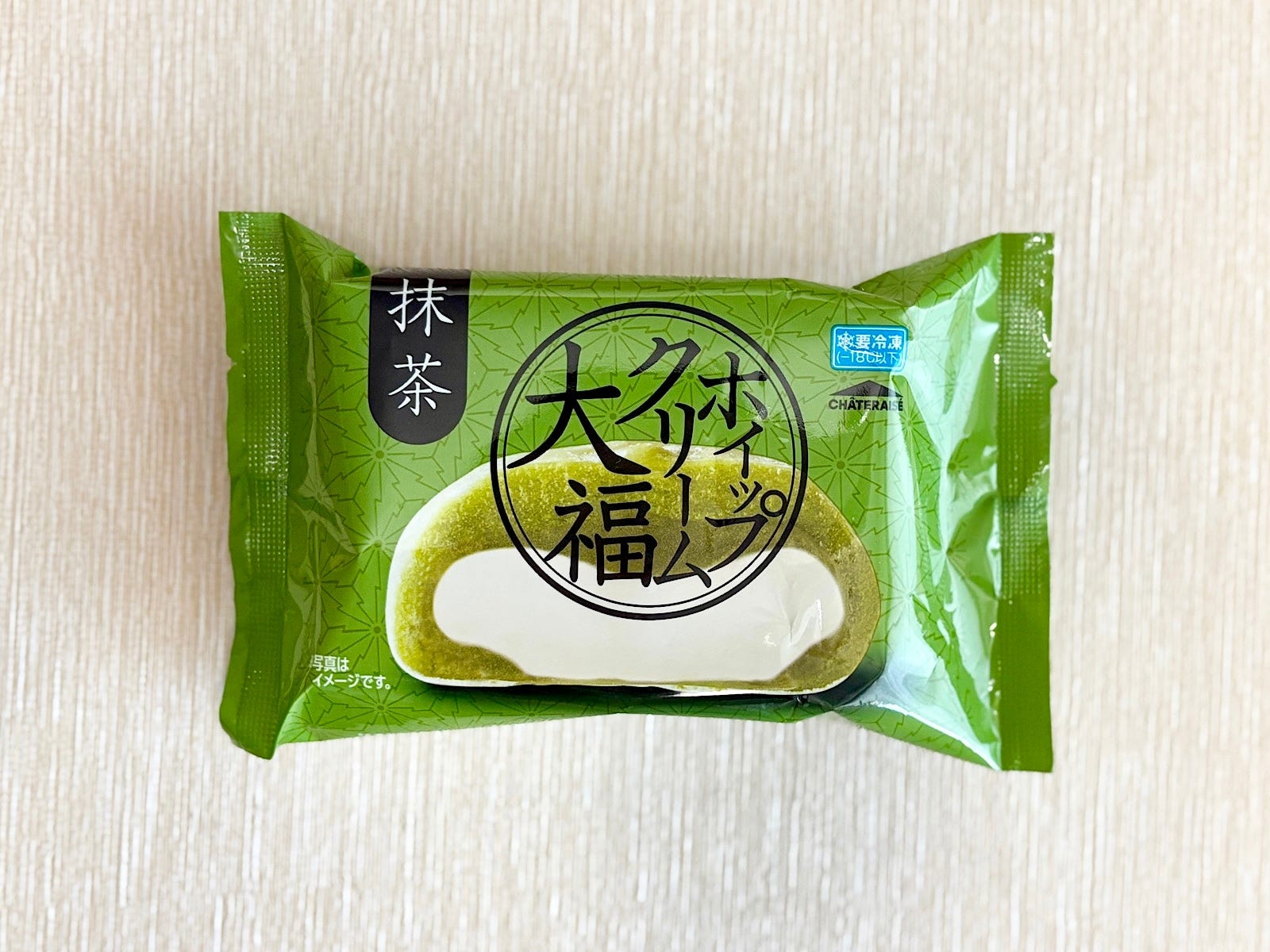 「ホイップクリーム大福 抹茶」108円（税込）