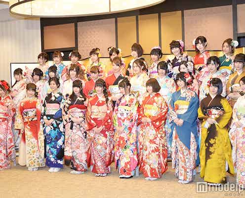 AKB48グループ“32人32色”の晴れ着姿で魅了 ヘアアレンジ&バックスタイルも注目<成人式ファッションチェック>