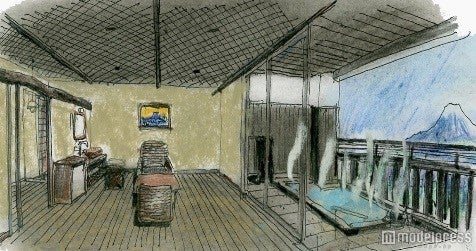 貸切個室露天風呂（イメージ）／画像提供：小田急電鉄