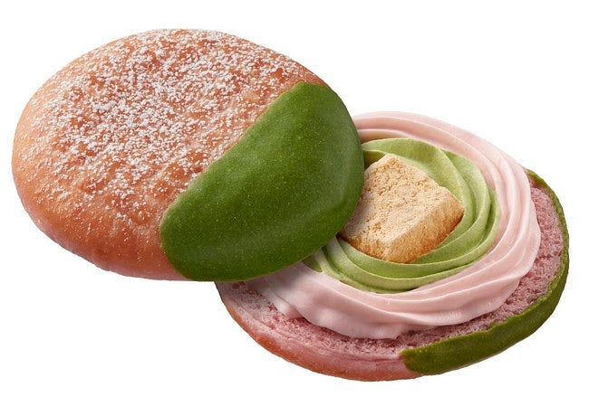 ミスドと祇園辻利がタッグ、桜ドーナツ×宇治抹茶の春だけの美味しさ提案