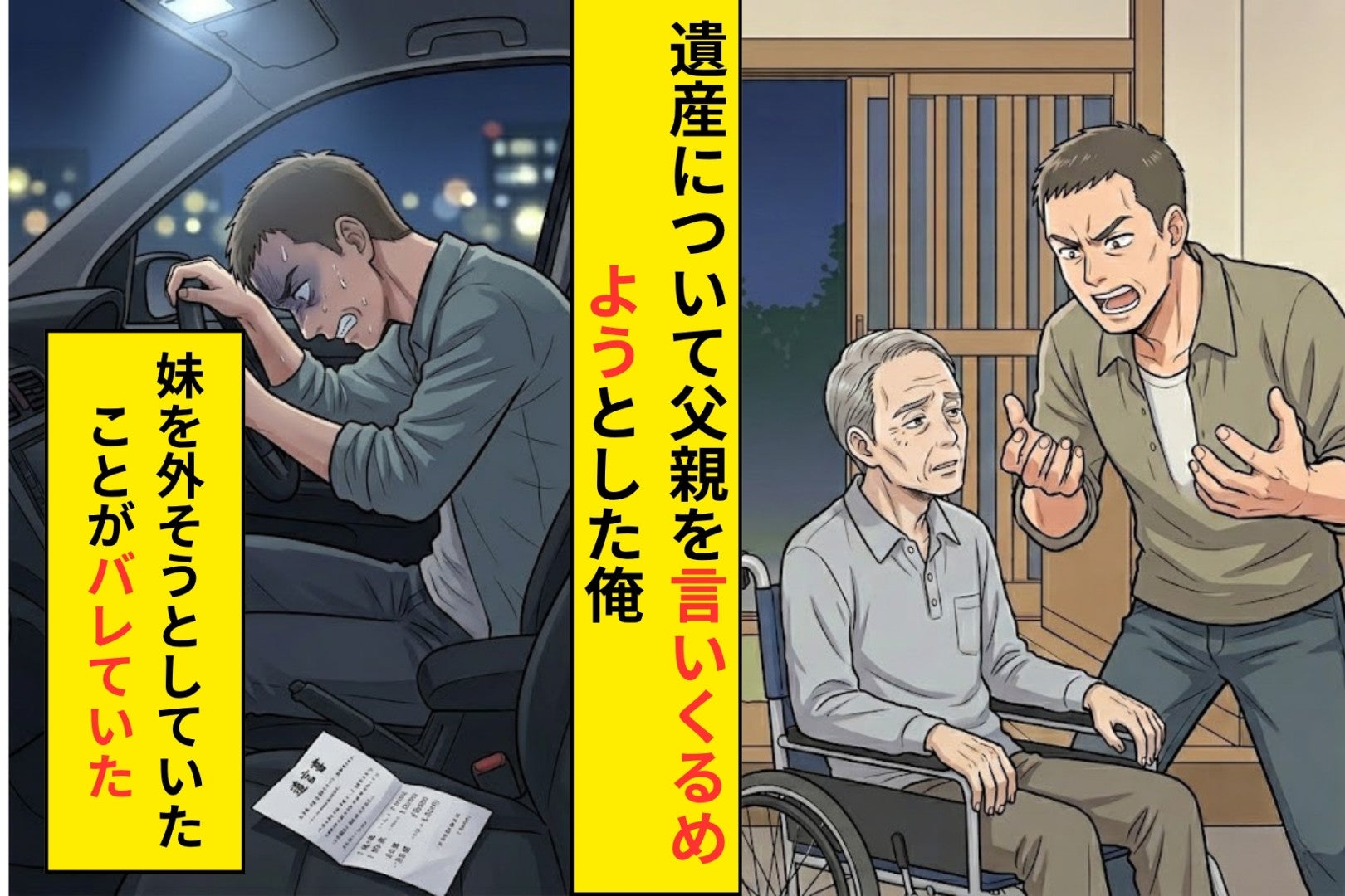 妹への遺産を「不要だ」と言い放った俺が、父の遺言書を前に言葉を失った理由