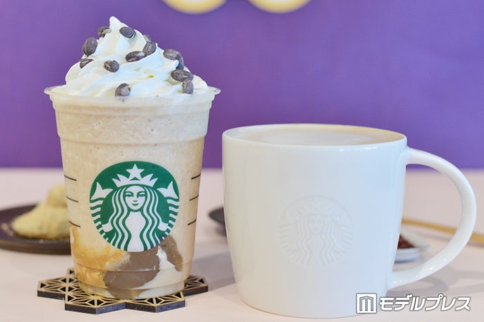 「あずきなこ わらびもち 福 フラペチーノ」「あずきなこ 福 ラテ」(C)ビューティーガール