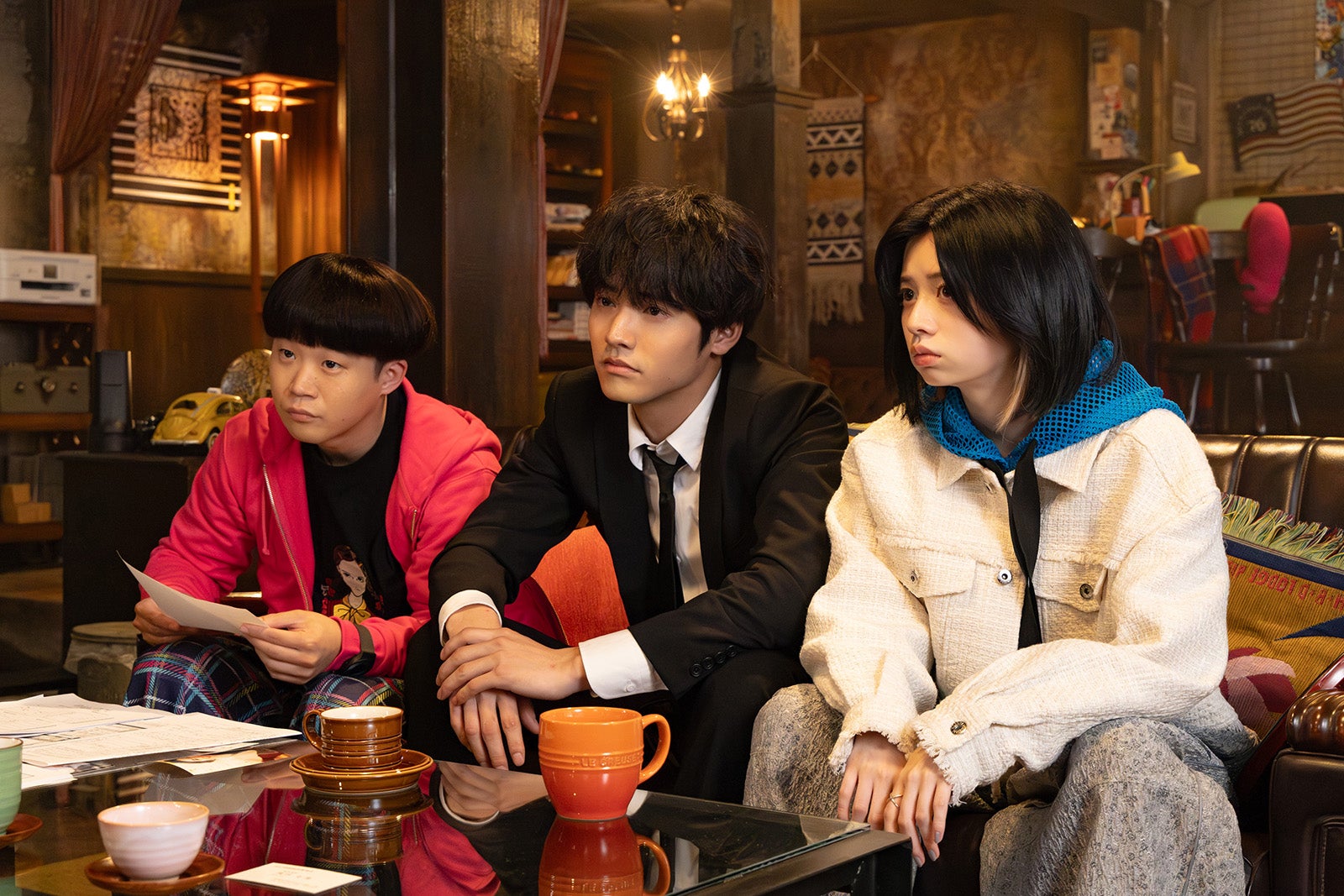 矢本悠馬、赤楚衛二、桜田ひより「相続探偵」第2話（C）日本テレビ