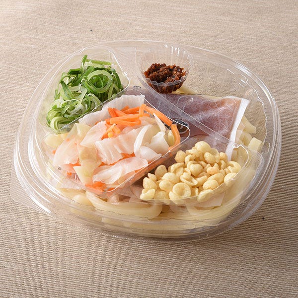 「富士吉田名物 大盛 冷し吉田のうどん(長野県産キャベツ)」税込538円(提供画像)