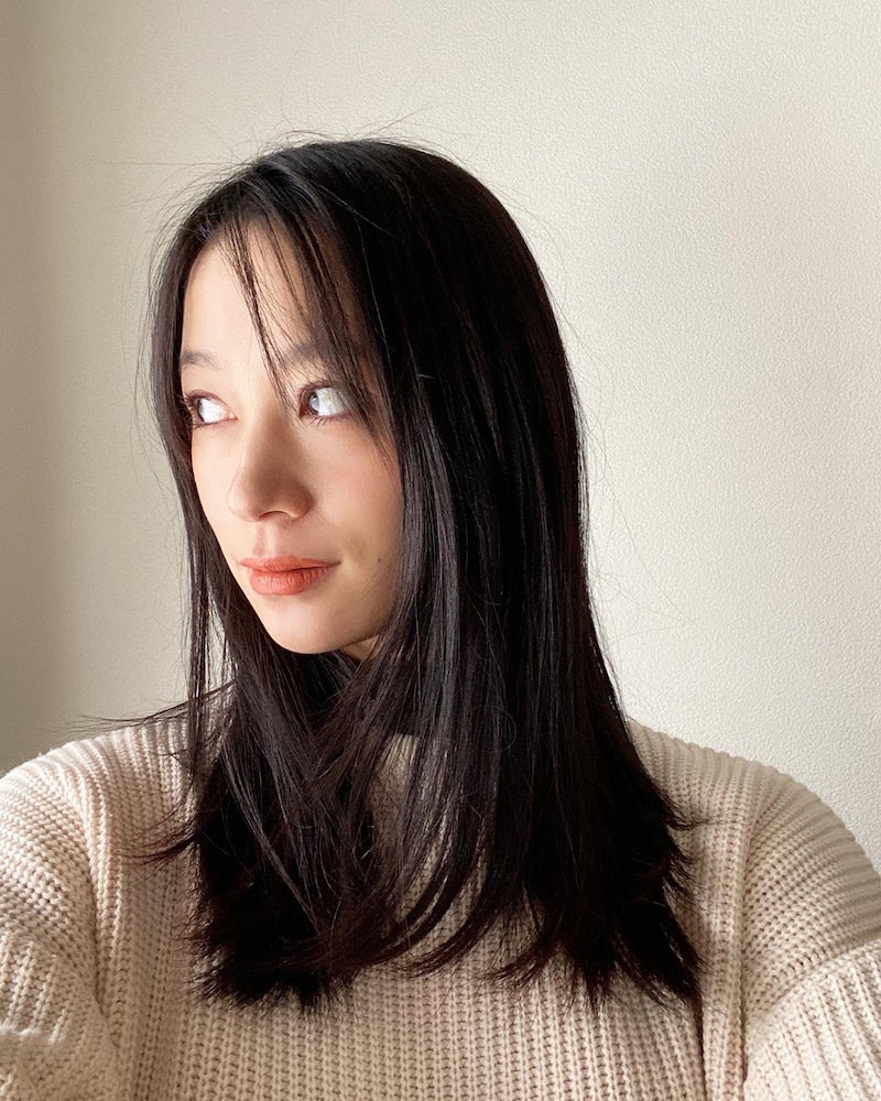 ヘアチェンジ前の高橋ユウ／オフィシャルブログより（提供写真）