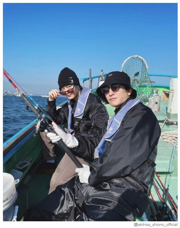 塩野瑛久＆前田公輝、釣り報告に「HiGH＆LOW」ファン沸く「リアル小田島＆轟」「現実になった」