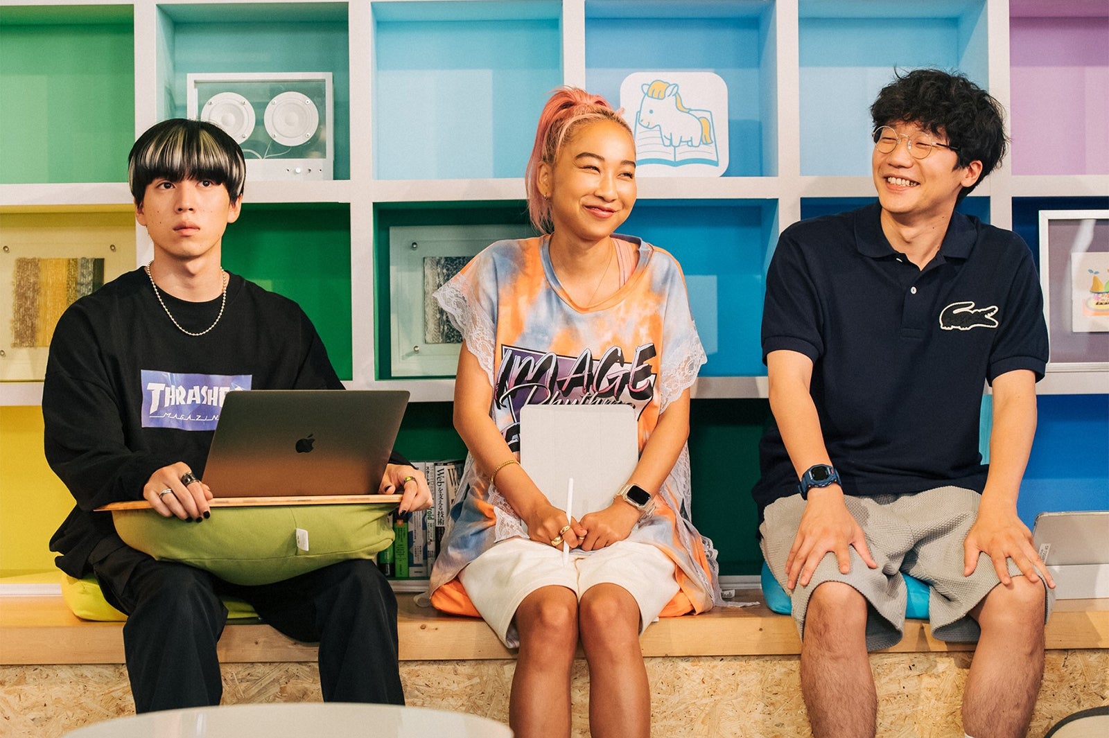 坂東龍汰、青山テルマ、前原滉／「ユニコーンに乗って」第6話より（C）TBS