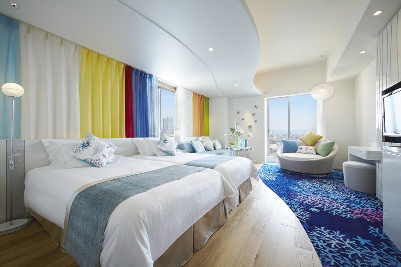 「PORT DEEP OCEAN FLOOR」の客室／画像提供：ホテル ユニバーサル ポート