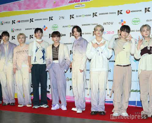&TEAM「KCON STAGE」直後にレッドカーペット駆けつける 流暢な韓国語にMC驚き【KCON JAPAN 2024/レッドカーペット】