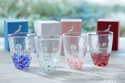青森スタバ限定!「津軽びいどろ」登場 涼しげグラス4種をゲットして