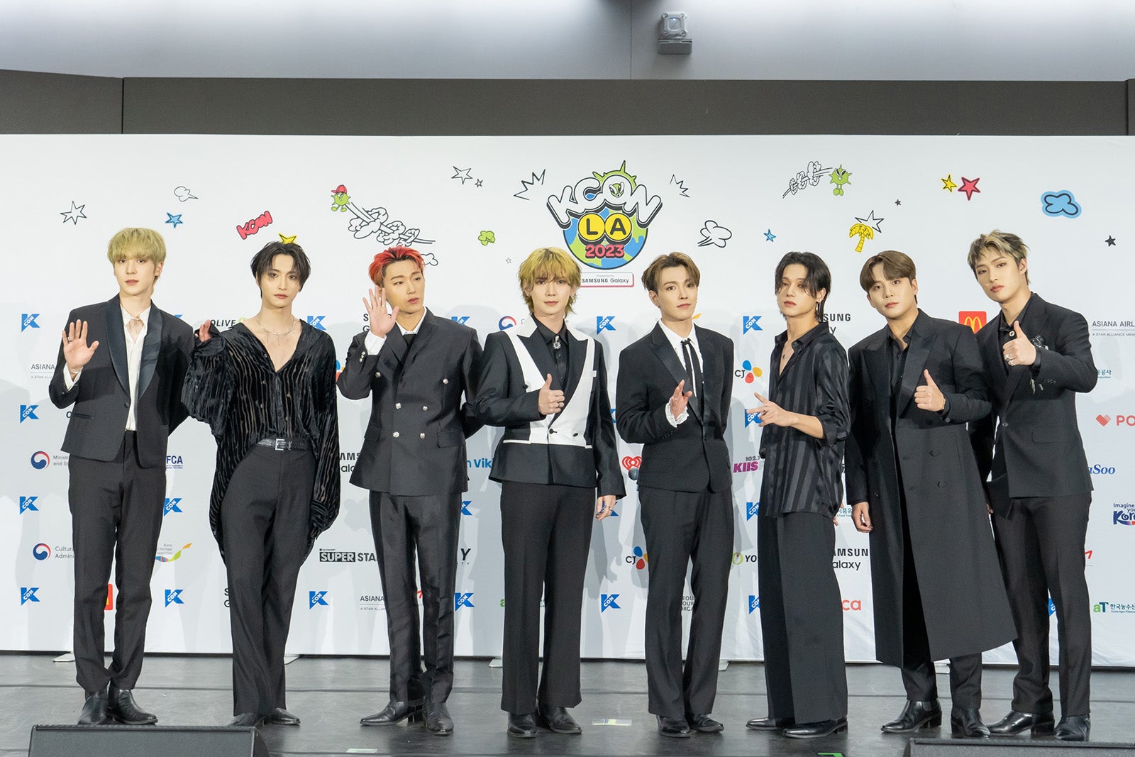 ATEEZ「KCON LA 2023」DAY 2 RED CARPET（C）CJ ENM Co., Ltd, All Rights Reserved