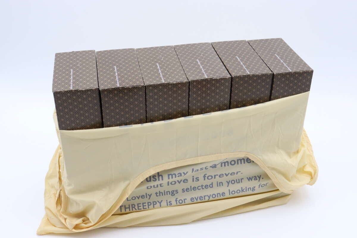 チャーム付エコバッグ（ボストン風、RD）　サイズ感