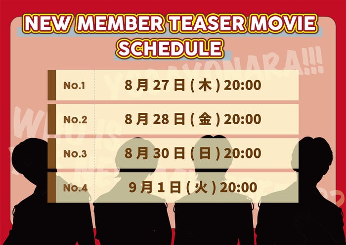 世が世なら!!!新メンバー公開スケジュール(提供写真)