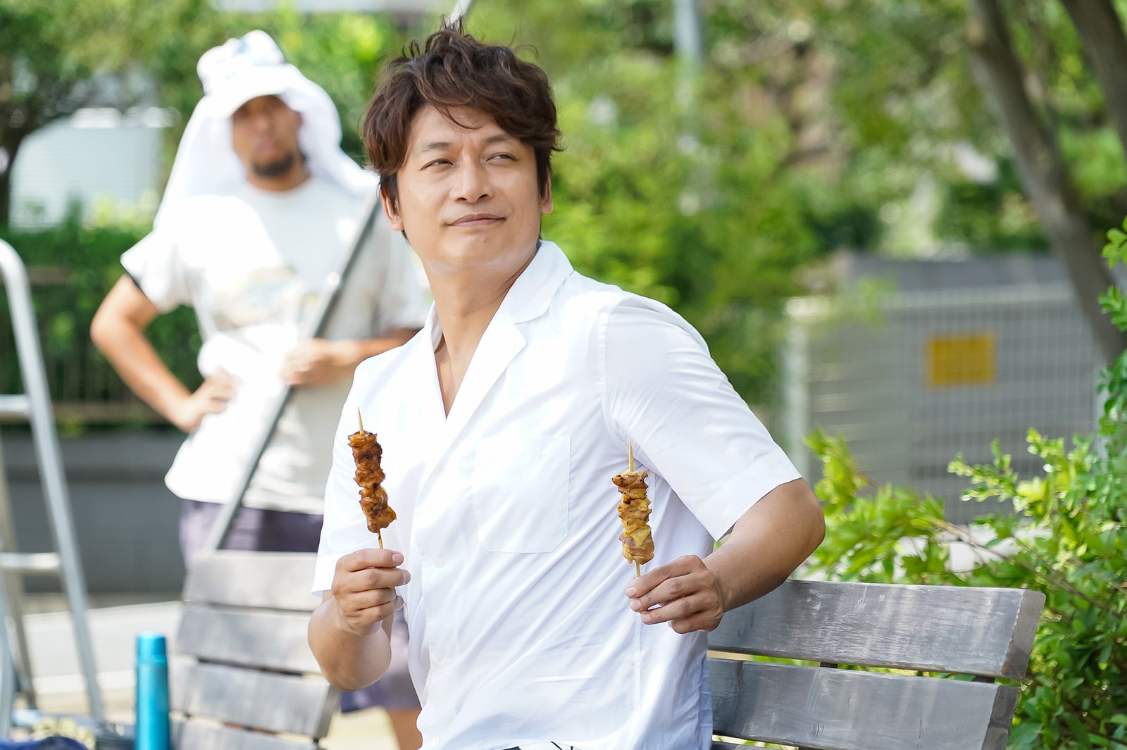 香取慎吾／新CMメイキングカット （提供画像）