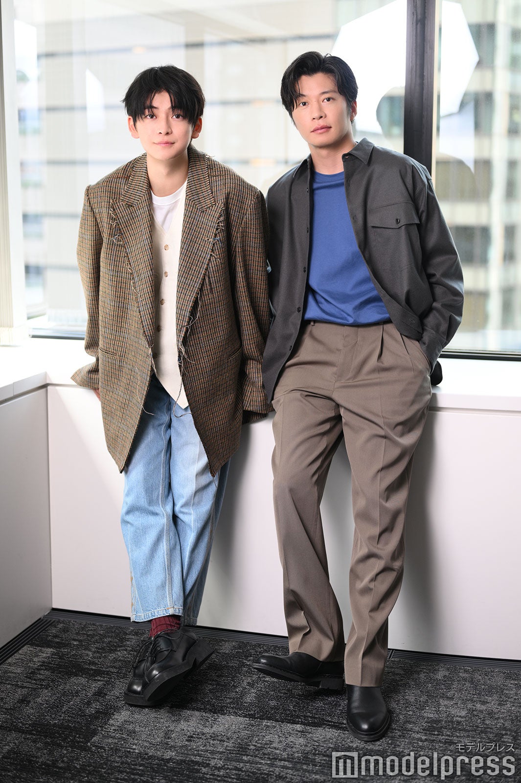 高橋文哉＆田中圭（C）モデルプレス