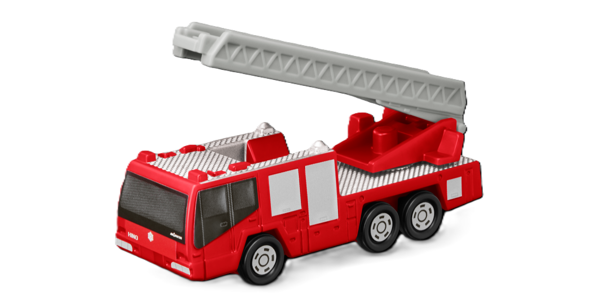 00【第1弾】日野はしご付消防車（モリタ・スーパージャイロラダー)