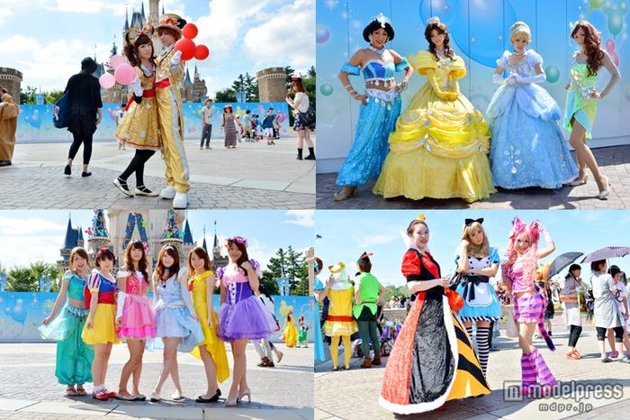 秋の定番スペシャルイベント「ディズニー・ハロウィーン」に仮装をして来場したゲストたち