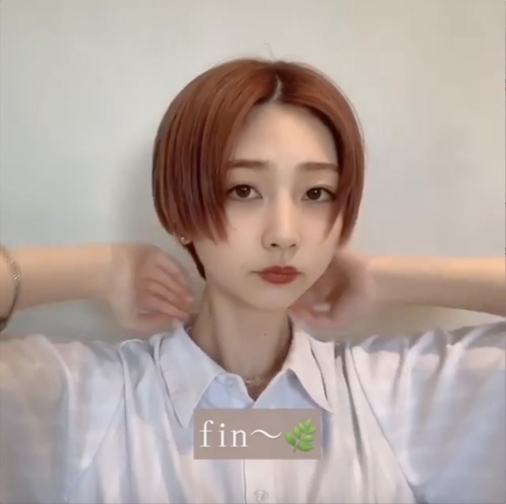 ショートヘアーのスタイリング写真