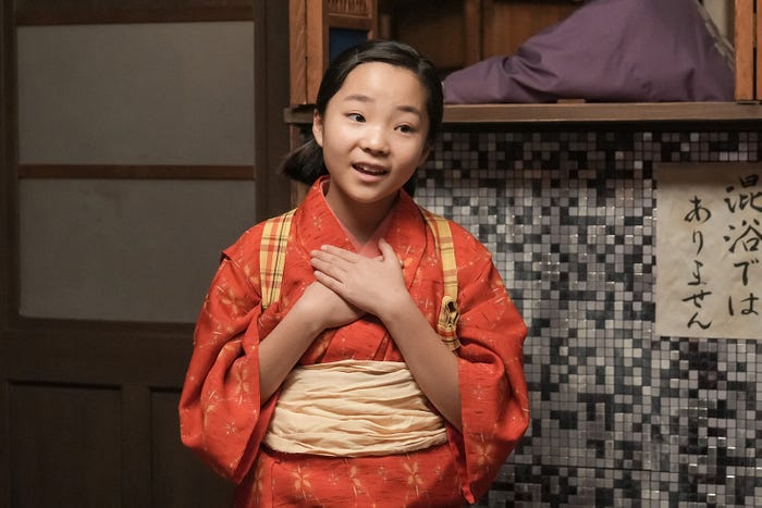 澤井梨丘「ブギウギ」第1話(C)NHK