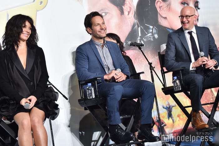 エヴァンジェリン・リリー、ポール・ラッド、ペイトン・リード監督 (C)モデルプレス