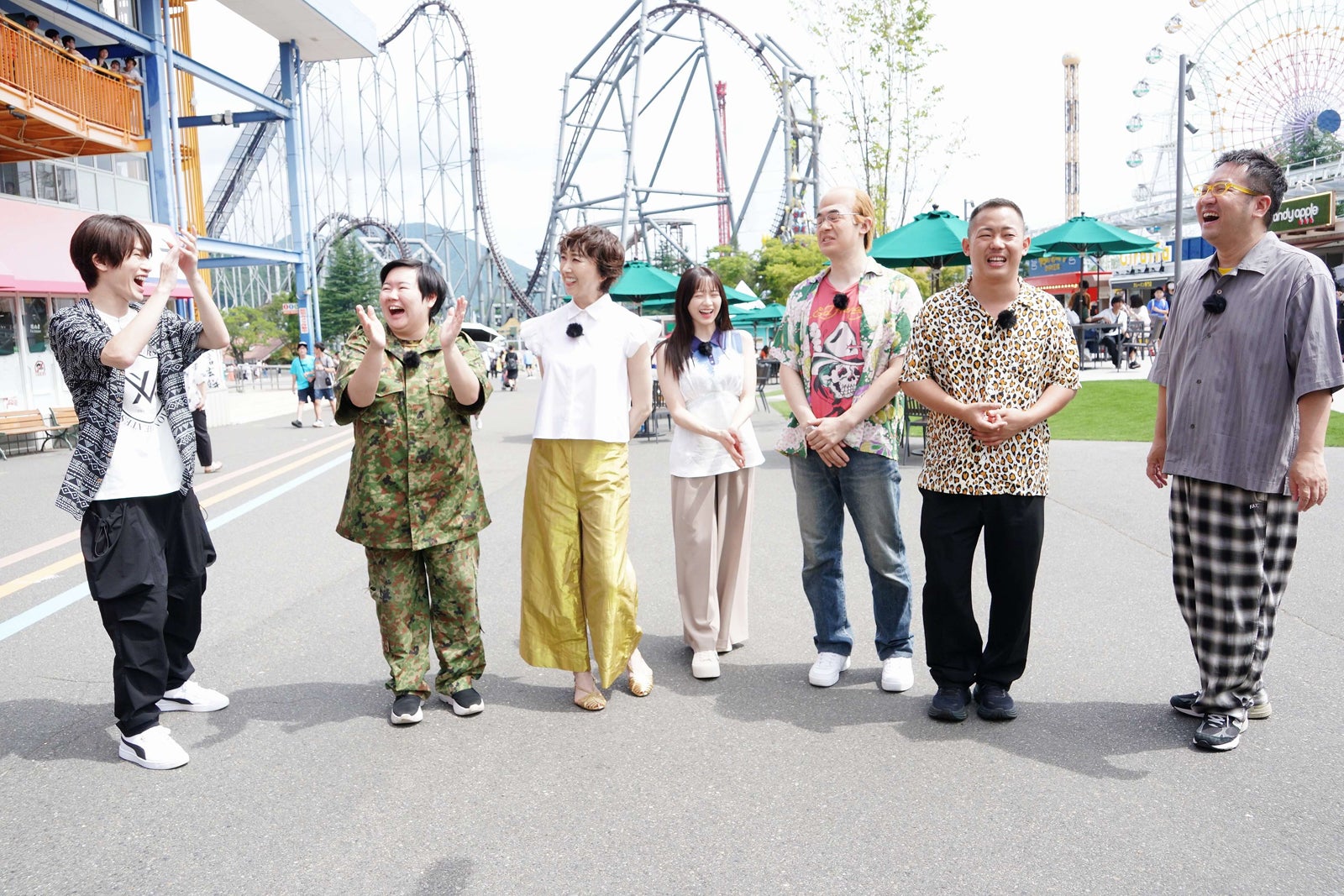 深澤辰哉、やす子、紫吹淳、森香澄、レッツゴーよしまさ、酒井貴士、中西茂樹（C）東海テレビ