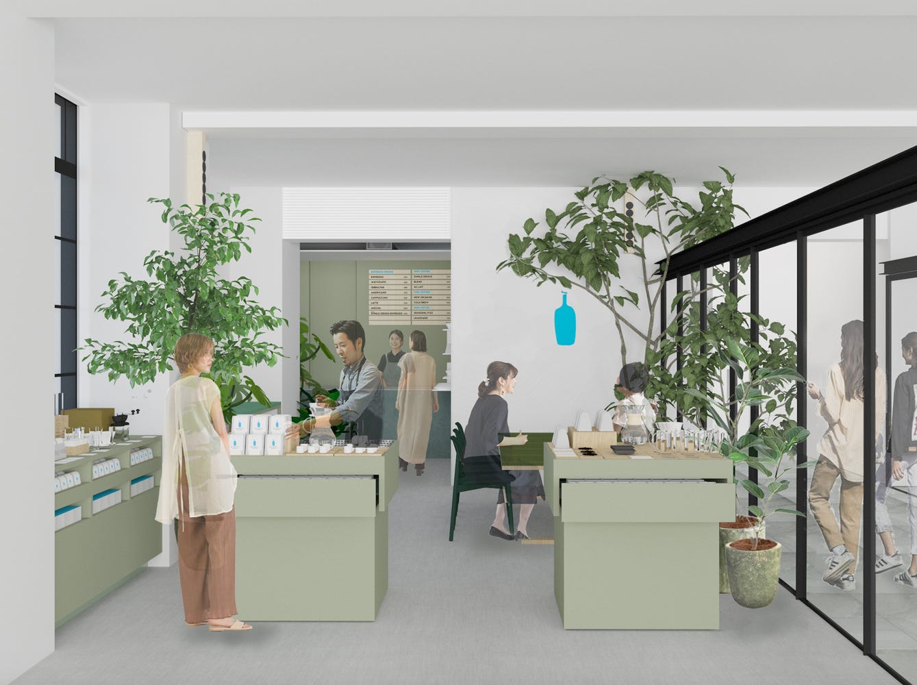 「ブルーボトルコーヒー 京都木屋町カフェ」京漬物サンドイッチやコーヒー提供