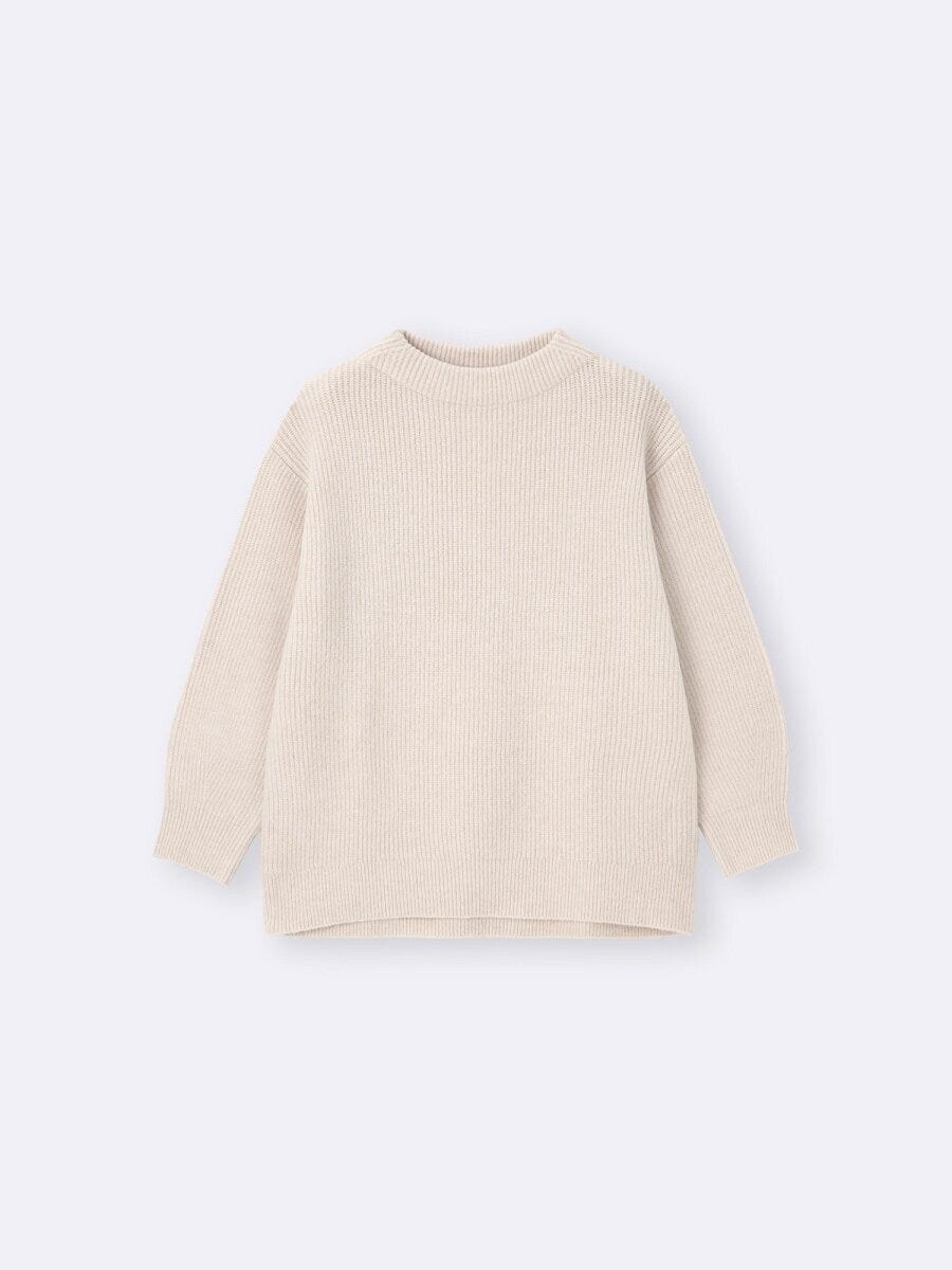 2026gu大人女性おすすめパフニットオーバーサイズチュニック