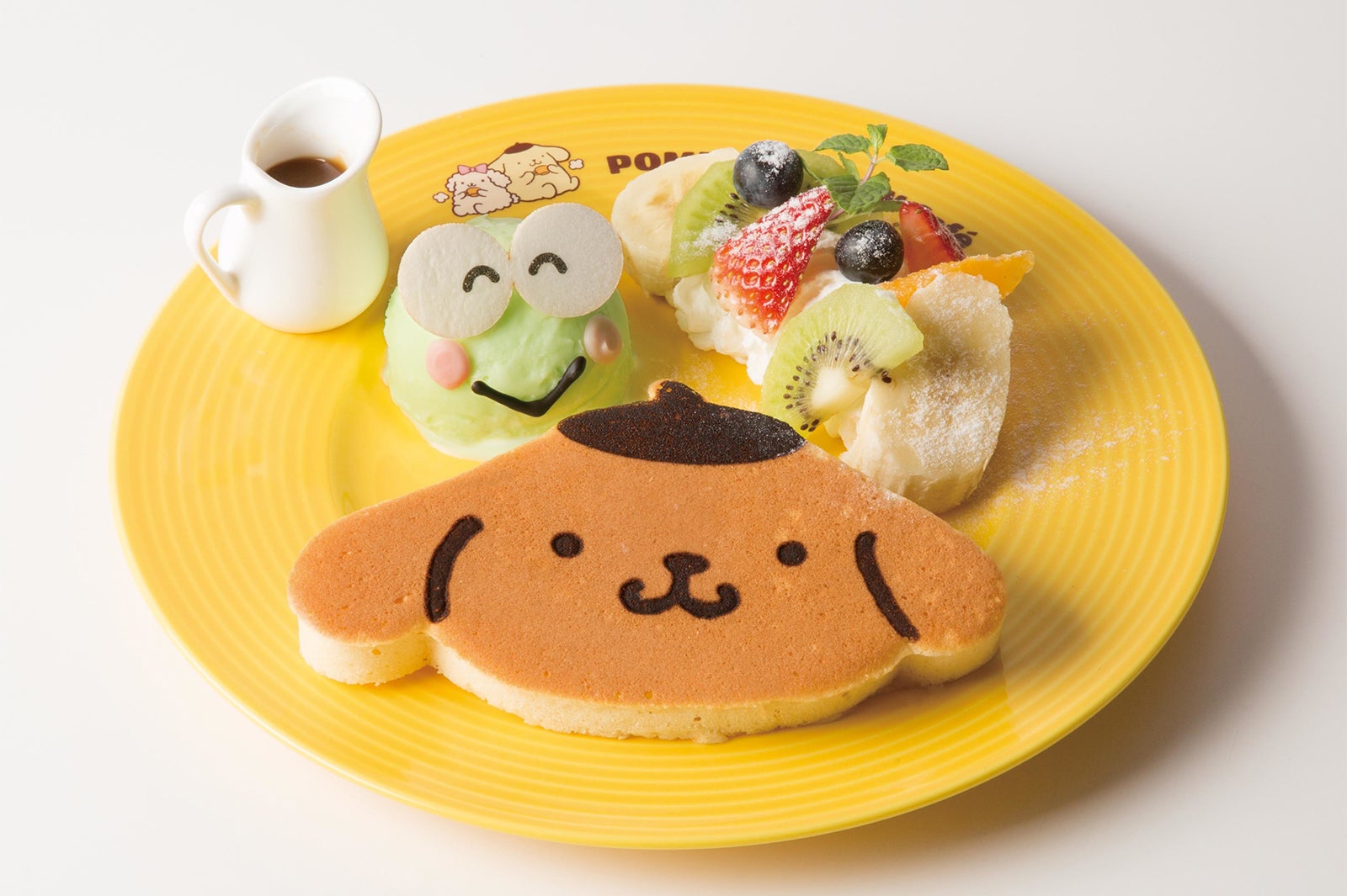 ポムポムプリンパンケーキ けろっぴといっしょ♪990円＋税／画像提供：クリエイト・レストランツ