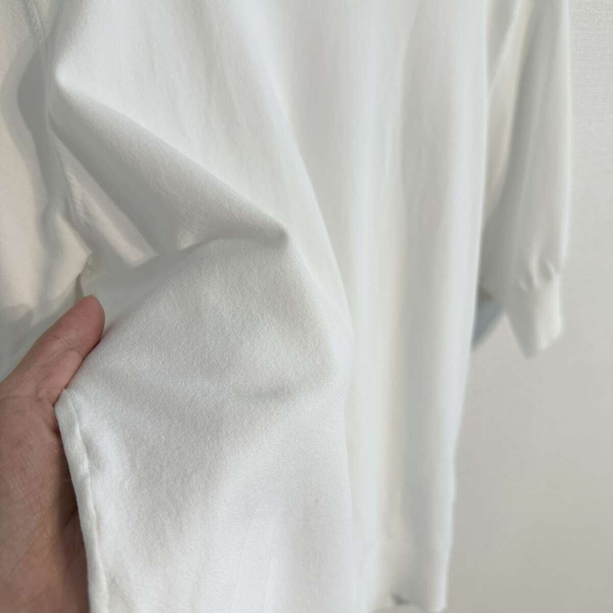 N.O.R.C　ハーフスリーブニット　ホワイト　素材感アップ