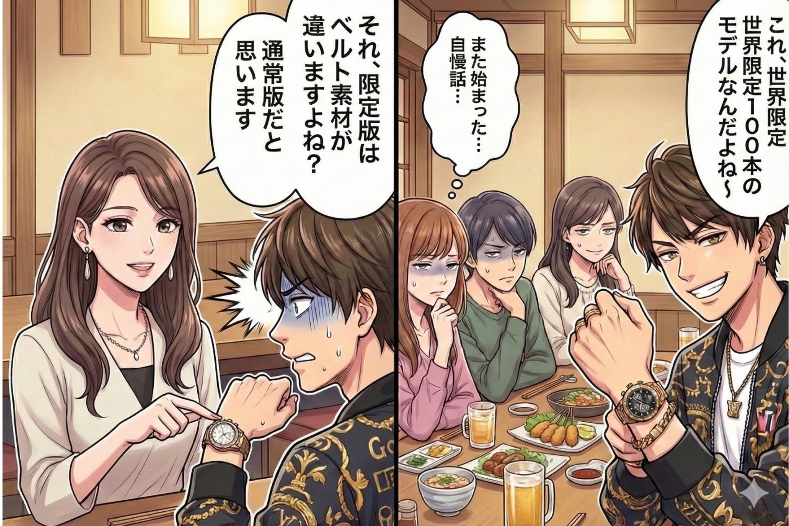 ブランド品で固めた合コン男性が『これ限定モデルで』と自慢→アパレル勤務の友人がニッコリ