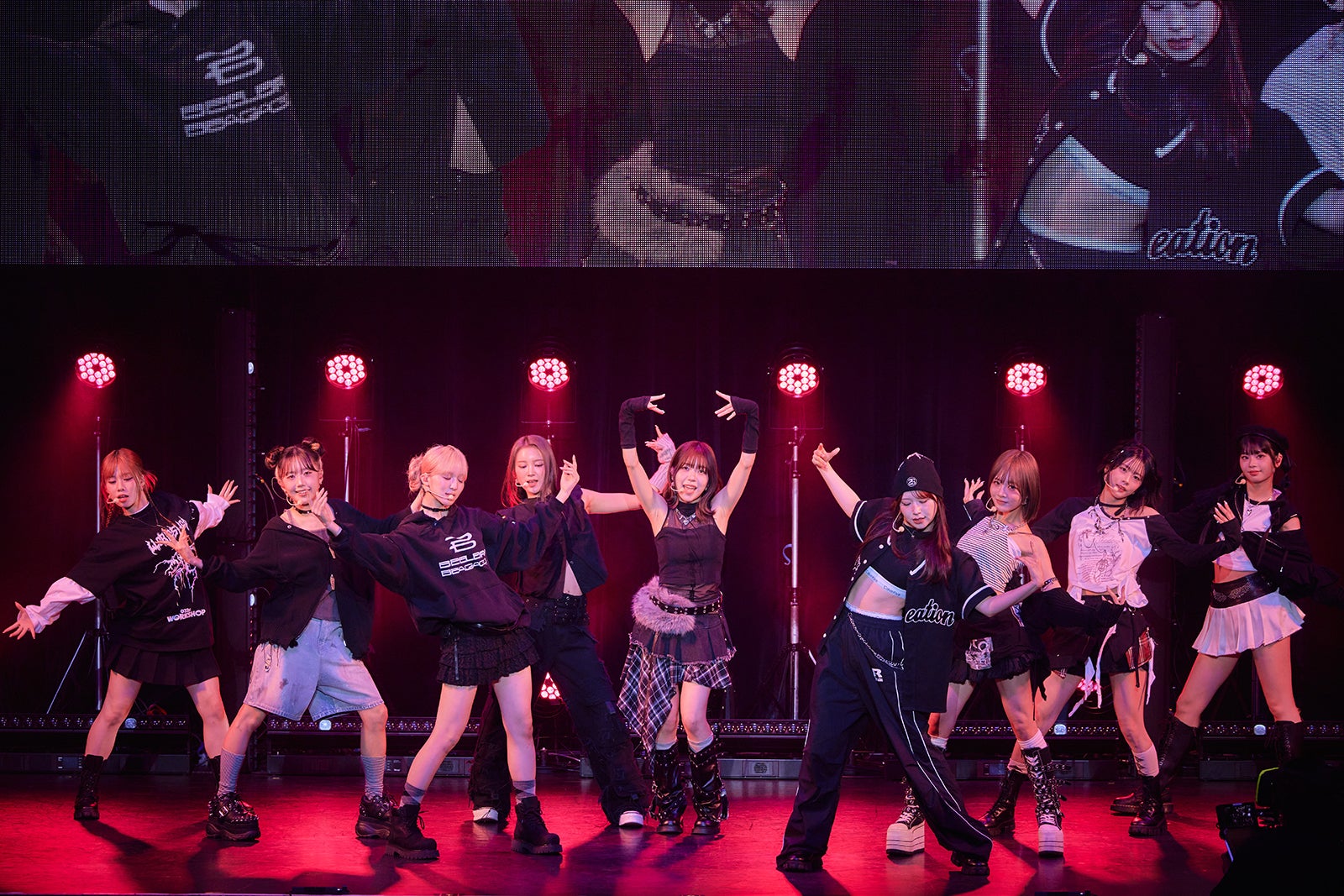 「ME:I 1ST ALBUM『WHO I AM』リリース記念SHOWCASE」（C）LAPONE GIRLS