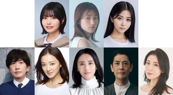 （上段左から）中西アルノ、井頭愛海、須藤千尋
（下段左から）長谷川朝晴、中越典子、紺野まひる、堀部圭亮、雛形あきこ（提供写真）