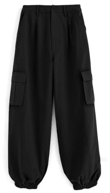 GRL　モノトーンコーデ　今っぽストリート　クール　asuka　イラスト　ツイルカーゴパンツ